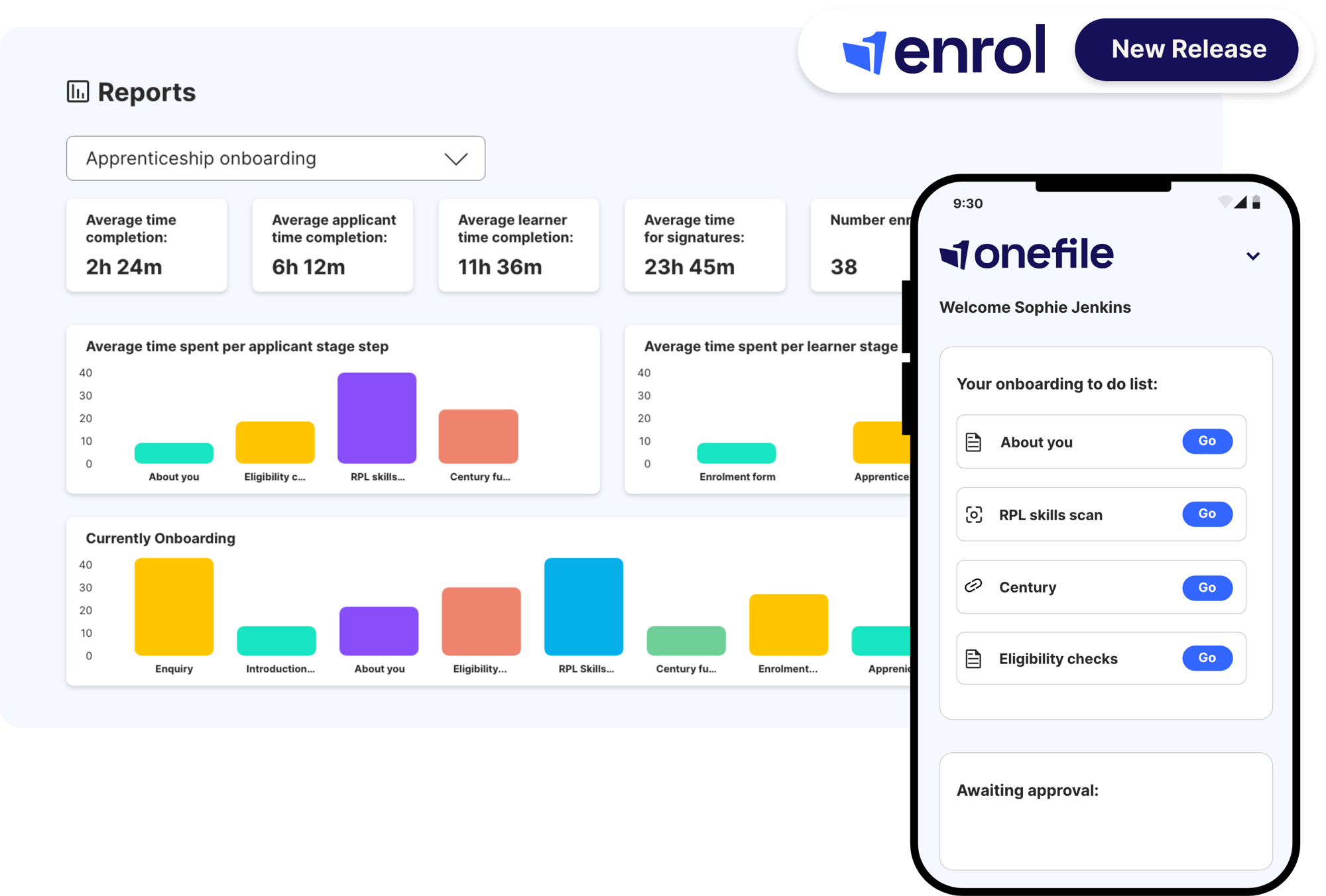 Onboarding portal screens