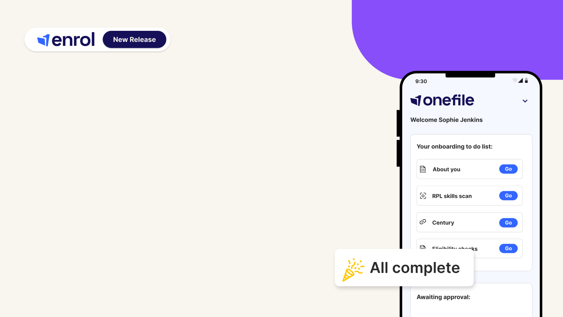 Getting on board with Onefile Enrol: How Onefile’s new Onboarding ...