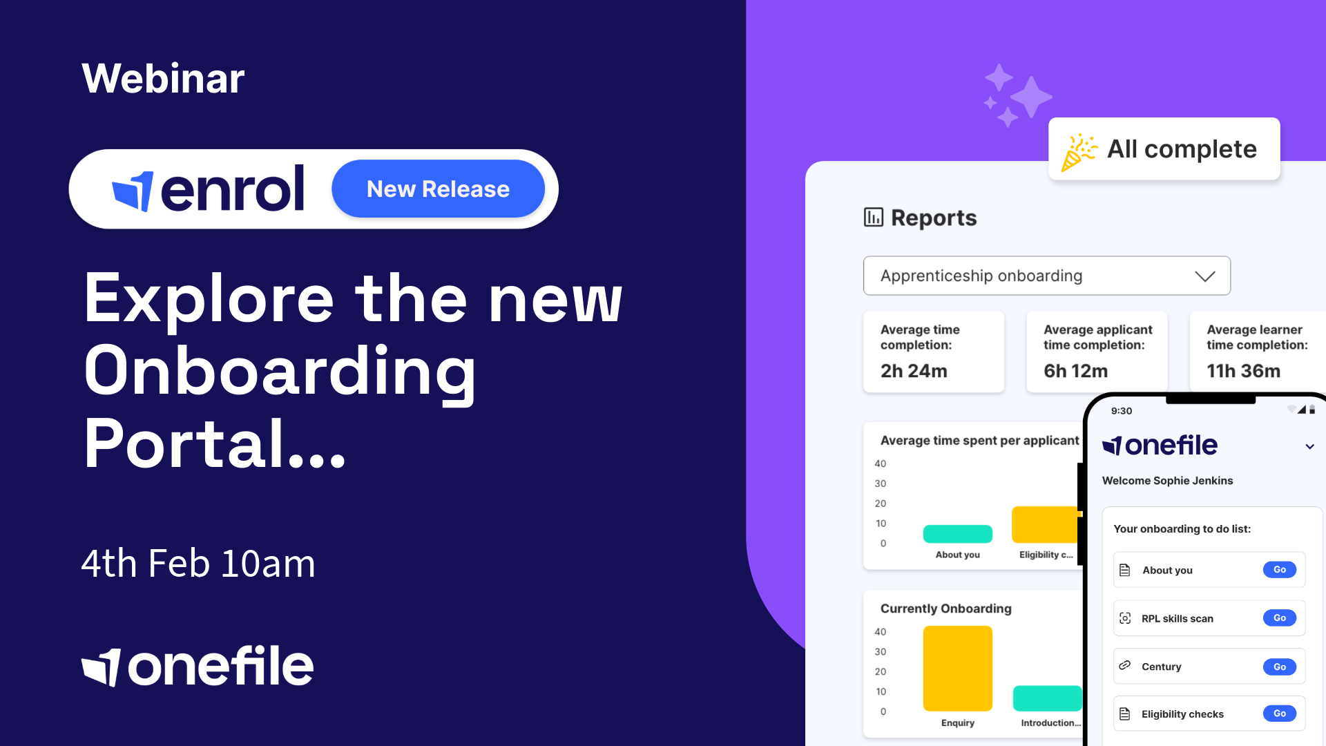 Onefile Enrol: Explore The New Onboarding Portal