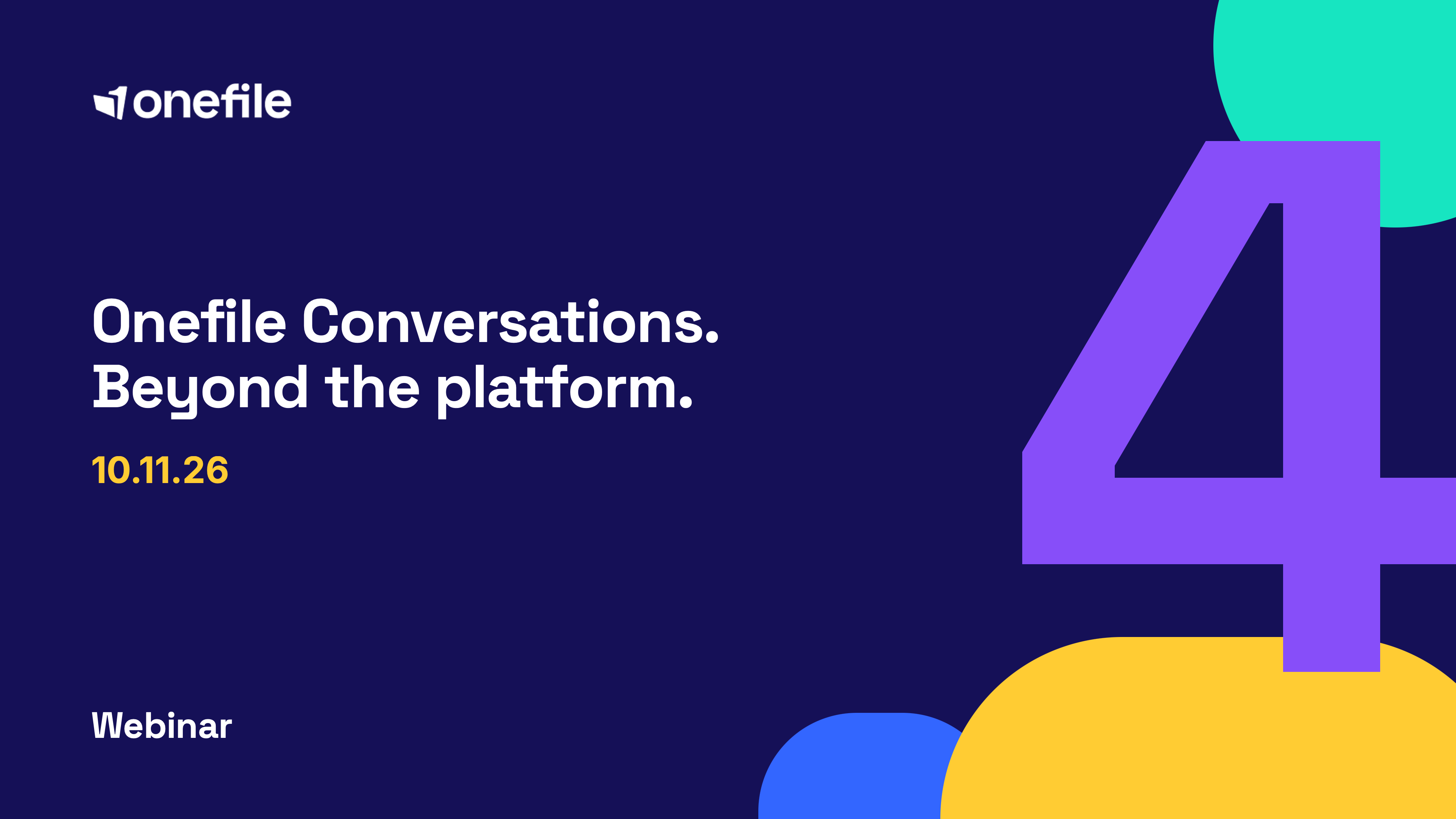 Onefile Conversations: One platform, full capability